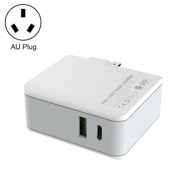 LDNIO A4403C 30W PD + Auto-id Foldable Fast Travel Charger with 1m USB-C / Type-C Cable, AU Plug - free shipping - PMC TechLife - Order now!