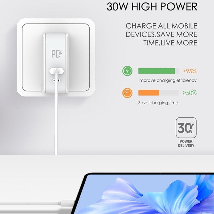 LDNIO A4403C 30W PD + Auto-id Foldable Fast Travel Charger with 1m USB-C / Type-C Cable, AU Plug - free shipping - PMC TechLife - Order now!