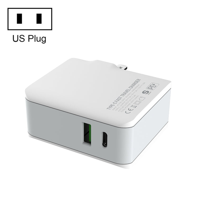 LDNIO A4403C 30W PD + Auto-id Foldable Fast Travel Charger with 1m Micro USB Cable, US Plug - USB Charger by LDNIO | Online Shopping South Africa | PMC TechLife | Buy Now Pay Later Mobicred