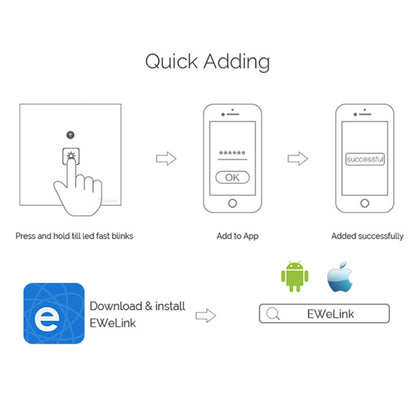 WS-EU-03 EWeLink APP & Touch Control 2A 3 Gangs Tempered Glass Panel Smart Wall Switch, AC 90V-250V, EU Plug - Smart Socket by PMC Jewellery | Online Shopping South Africa | PMC Jewellery | Buy Now Pay Later Mobicred