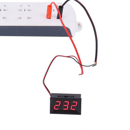 10 PCS 0.56 inch 2 Terminal Wires Digital Voltage Meter with Shell, Color Light Display, Measure Voltage: DC 4.5-30V (Red) - Current & Voltage Tester by PMC Jewellery | Online Shopping South Africa | PMC Jewellery | Buy Now Pay Later Mobicred