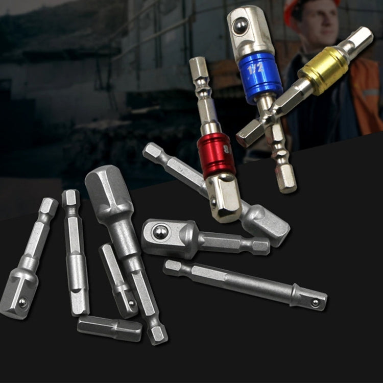 3 PCS/Set Socket Bit Extension Bar Hex Shank Adapter Drill Nut Driver Power Drill Bit(1/4, 3/8, 1/2 inch), Length:50mm - Hex Key & Spanner by PMC TechLife | Online Shopping South Africa | PMC TechLife