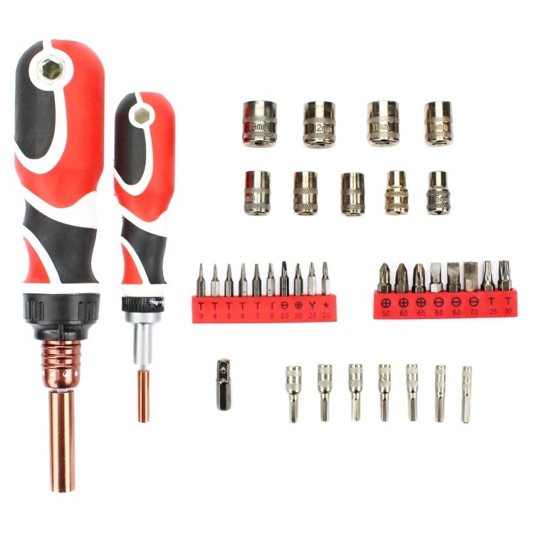 JF-6095E 38 in 1 Professional Multi-functional Screwdriver Set - Screwdriver Set by JIAFA | Online Shopping South Africa | PMC Jewellery | Buy Now Pay Later Mobicred