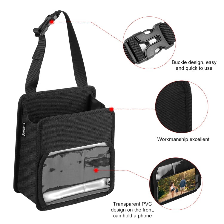 FUNADD Portable Folding Car Back Seat Hook Storage Box (Black) - Seat Accessories by FunAdd | Online Shopping South Africa | PMC TechLife | Buy Now Pay Later Mobicred