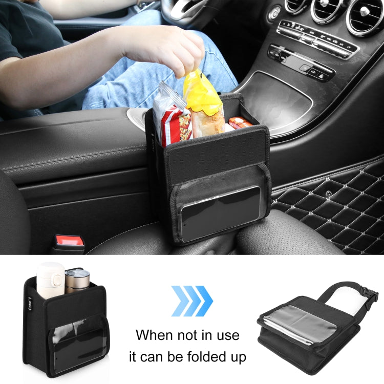 FUNADD Portable Folding Car Back Seat Hook Storage Box (Black) - Seat Accessories by FunAdd | Online Shopping South Africa | PMC TechLife | Buy Now Pay Later Mobicred
