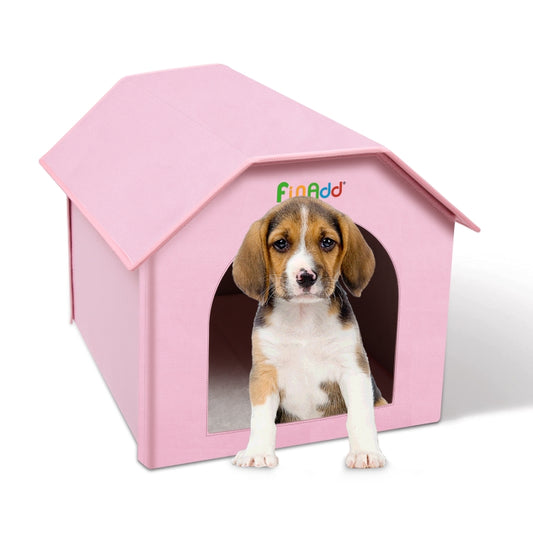 FUNADD Extra Large Folding Weatherproof Pet Houses with Removable Mat (Pink) - Beds by FunAdd | Online Shopping South Africa | PMC Jewellery | Buy Now Pay Later Mobicred