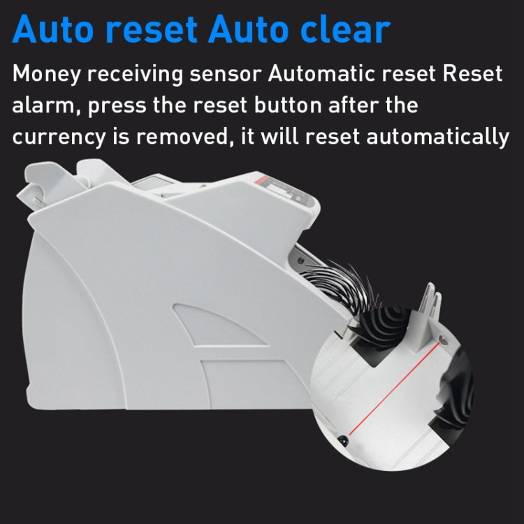 2108UV/IR 220V Multi-Currency Currency Counter, Specification: UK Plug - Currency Counter by PMC TechLife | Online Shopping South Africa | PMC TechLife | Buy Now Pay Later Mobicred