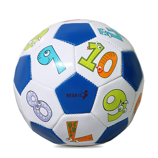 REGAIL No. 2 Intelligence PU Leather Wear-resistant Number Football for Children, with Inflator - Balls by REGAIL | Online Shopping South Africa | PMC Jewellery | Buy Now Pay Later Mobicred