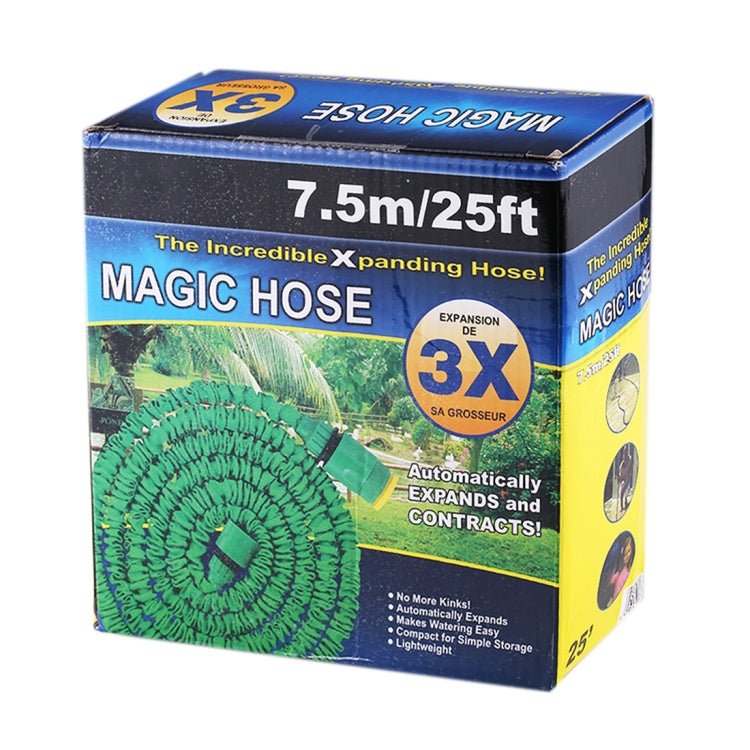 10-30m Telescopic Pipe Expandable Magic Flexible Garden Watering Hose with Spray Gun Set(Green) - Watering & Irrigation by PMC Jewellery | Online Shopping South Africa | PMC Jewellery | Buy Now Pay Later Mobicred