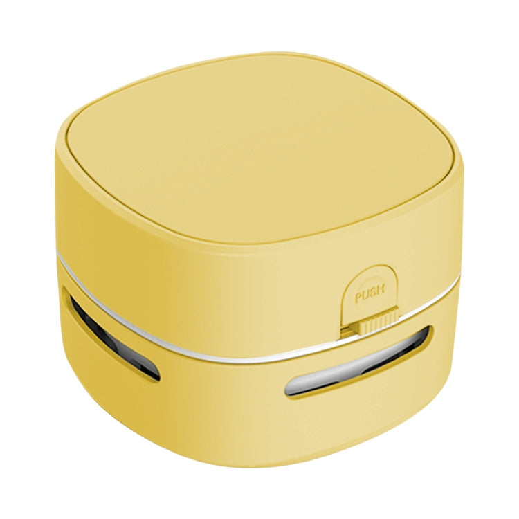 3W Hardcover Battery Style Portable Handheld Wireless Mini Desktop Vacuum Cleaner(Yellow) - Mini Vacuum Cleaner by PMC TechLife | Online Shopping South Africa | PMC TechLife | Buy Now Pay Later Mobicred