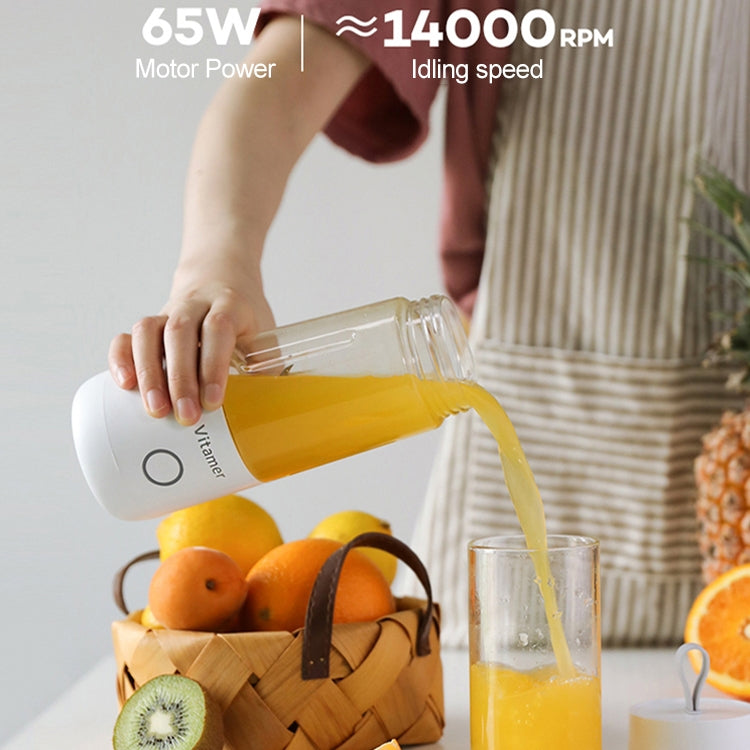 Vitamer USB Mini Portable Juicer Juice Blender Lemon Fruit Squeezers Reamers Bottle (White) - Electric juicers by PMC TechLife | Online Shopping South Africa | PMC TechLife | Buy Now Pay Later Mobicred