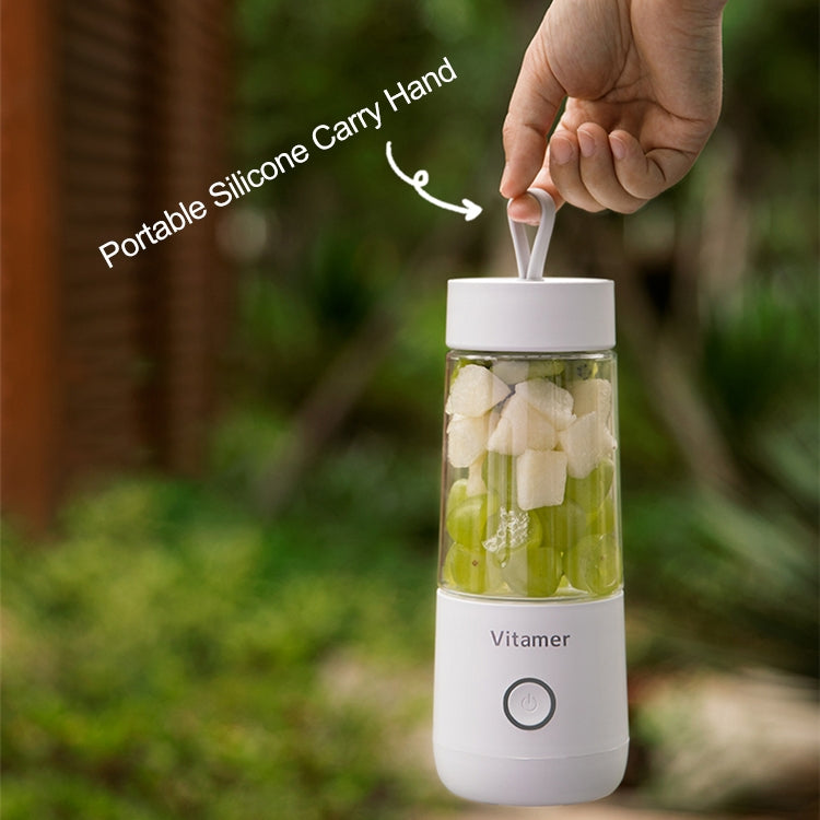 Vitamer USB Mini Portable Juicer Juice Blender Lemon Fruit Squeezers Reamers Bottle (White) - Electric juicers by PMC TechLife | Online Shopping South Africa | PMC TechLife | Buy Now Pay Later Mobicred