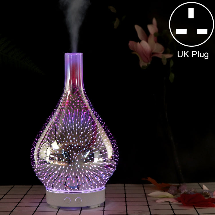 Mini 100ml Household Humidifier Ultrasonic Creative Purification 3D Glass Aromatherapy Machine Automatic Alcohol Sprayer, UK Plug - free shipping - PMC TechLife - Order now!