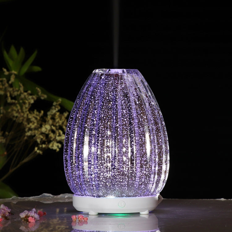100ml Creative Vase Shape Aromatherapy Machine 3D Glass Humidifier Automatic Alcohol Sprayer with Colorful LED Lamp - free shipping - PMC TechLife - Order now!