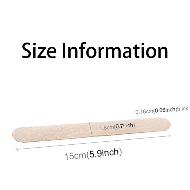 100 PCS 15cm Wooden Spatulas Wipe Wax Tools Ice-cream Bar Sticks - free shipping - PMC TechLife - Order now!