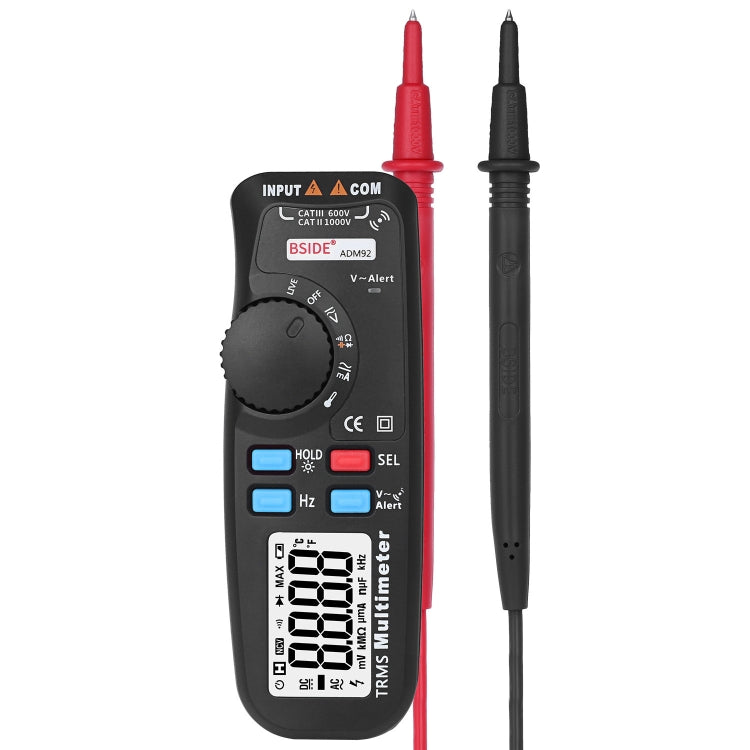BSIDE ADM92 Handheld True RMS Digital Multimeter Auto Range 6000 Counts TRMS Tester with Live Wire Check Temp NCV Hz ohm Diode - free shipping - PMC Jewellery - Order now!