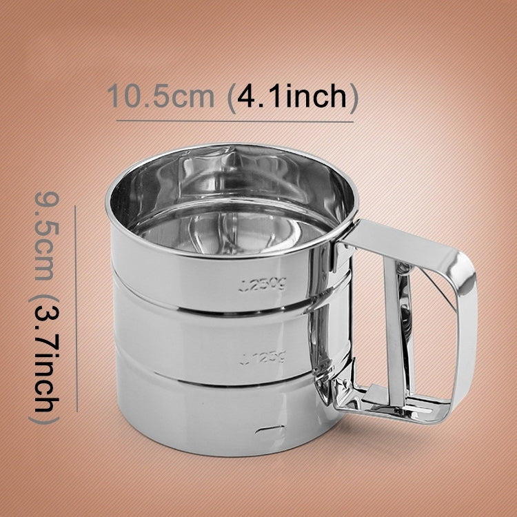Manual Mesh Flour Sugar Powder Stainless Steel Hand Sifter Sieve Cup Baking Tool - Baking Pastry Tools by PMC TechLife | Online Shopping South Africa | PMC TechLife | Buy Now Pay Later Mobicred
