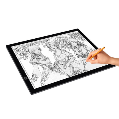 A3 Size 8W 5V LED Ultra-thin Stepless Dimming Acrylic Copy Boards for Anime Sketch Drawing Sketchpad, with USB Cable & Plug -  by PMC Jewellery | Online Shopping South Africa | PMC Jewellery | Buy Now Pay Later Mobicred