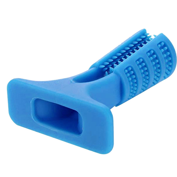 Rubber Molar Stick Toothbrush for Dogs, Size: M(Blue) - Oral Cleaning Tools by PMC Jewellery | Online Shopping South Africa | PMC Jewellery