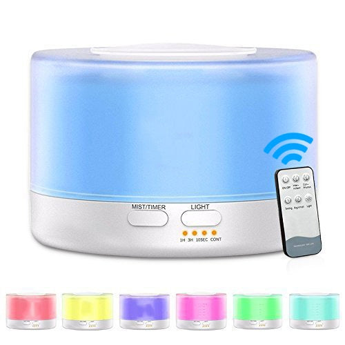 T700 Remote Control Clear White Air Humidifier Automatic Alcohol Sprayer Essential Oil Diffuser Ultrasonic Mist Maker Ultrasonic Aroma Diffuser Atomizer Color LED, Capacity: 700ml, DC 24V, US Plug - Air Purifiers & Accessories by PMC TechLife | Online Shopping South Africa | PMC TechLife | Buy Now Pay Later Mobicred