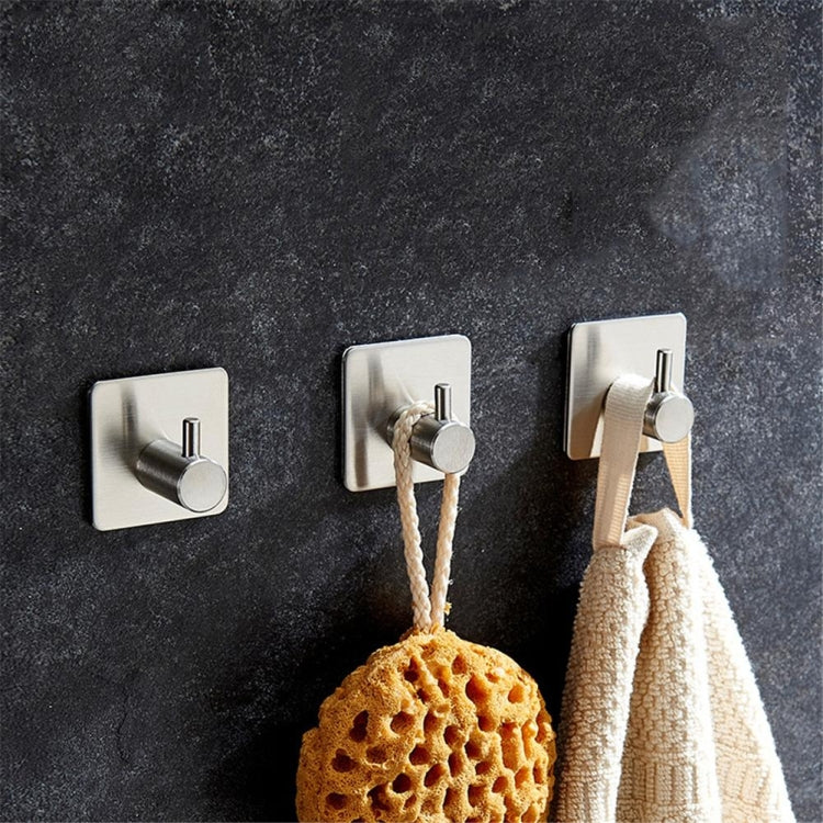 Stainless Steel Cylinder Hanger Bathroom Non-perforated Storage Clothes Hook, Size:14mm (Black) - Hook by PMC TechLife | Online Shopping South Africa | PMC TechLife | Buy Now Pay Later Mobicred