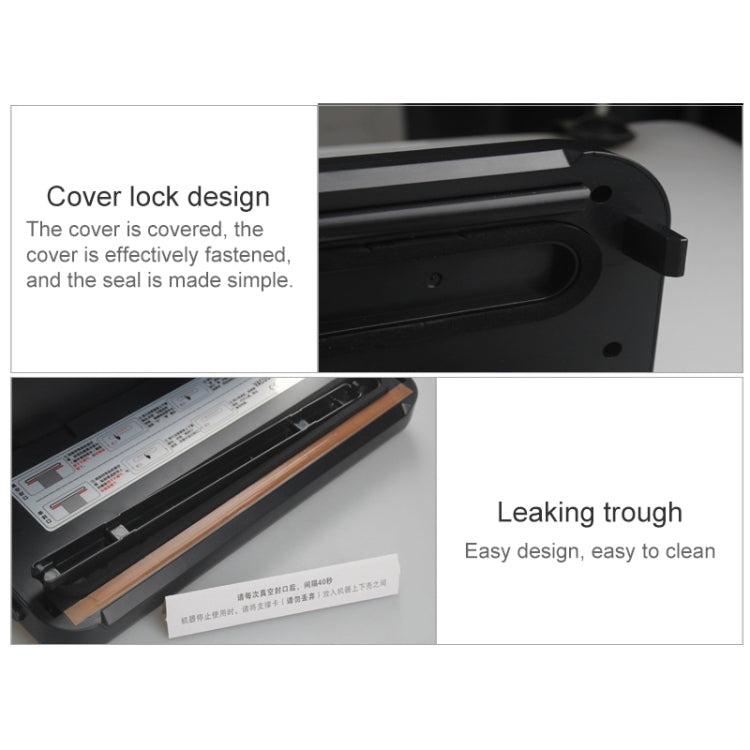 Household Commercial Food Vacuum Plastic Packaging Machine Sealer Closer Machine, Chinese Plug (Black) - Preservation Supplies by PMc TechLife | Online Shopping South Africa | PMc TechLife | Buy Now Pay Later Mobicred