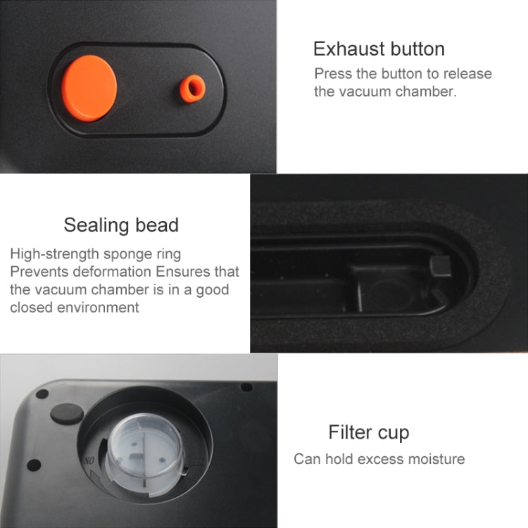 Household Commercial Food Vacuum Plastic Packaging Machine Sealer Closer Machine, UK Plug(Black) - Preservation Supplies by PMc TechLife | Online Shopping South Africa | PMc TechLife | Buy Now Pay Later Mobicred