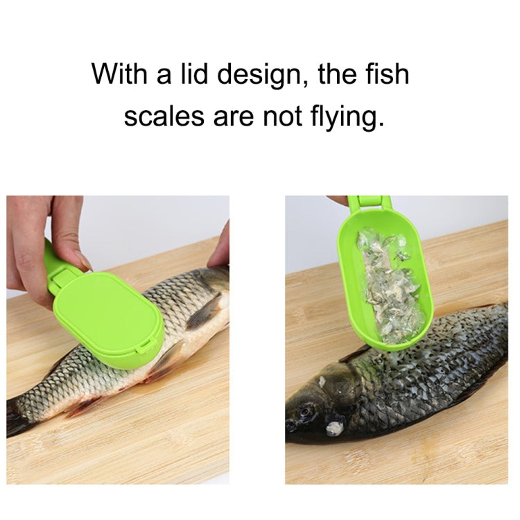 2 PCS Kitchen Essential Fish Scraper Fish Scale Planing Knife with Cover (Green) - Gadgets by PMC TechLife | Online Shopping South Africa | PMC TechLife | Buy Now Pay Later Mobicred
