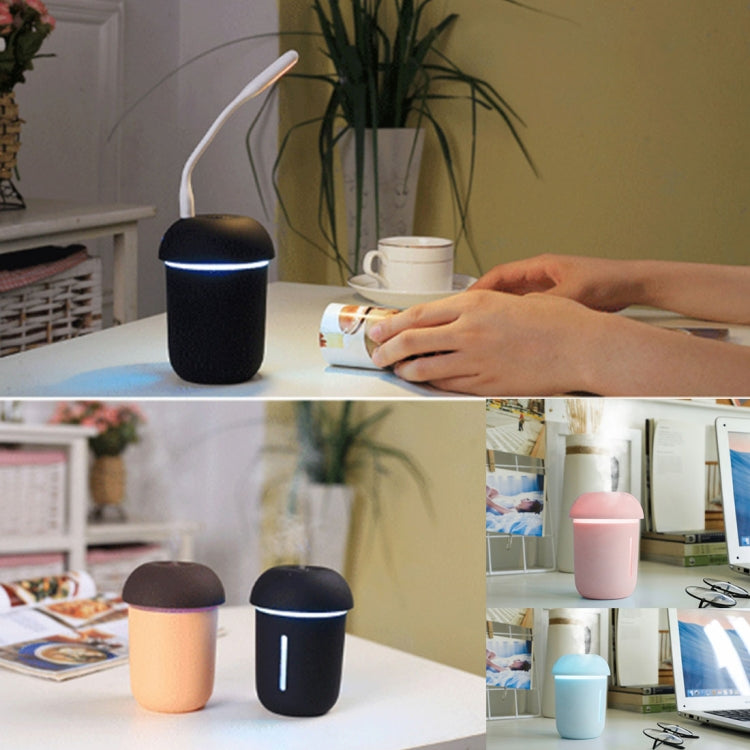 3 in 1 Multi-function USB Charge Mushroom Shape Electric Aroma Essential Ultrasonic Aromatherapy Cool Mist Humidifier with Extended USB Port(Blue) - Air Purifiers & Accessories by PMC TechLife | Online Shopping South Africa | PMC TechLife | Buy Now Pay Later Mobicred