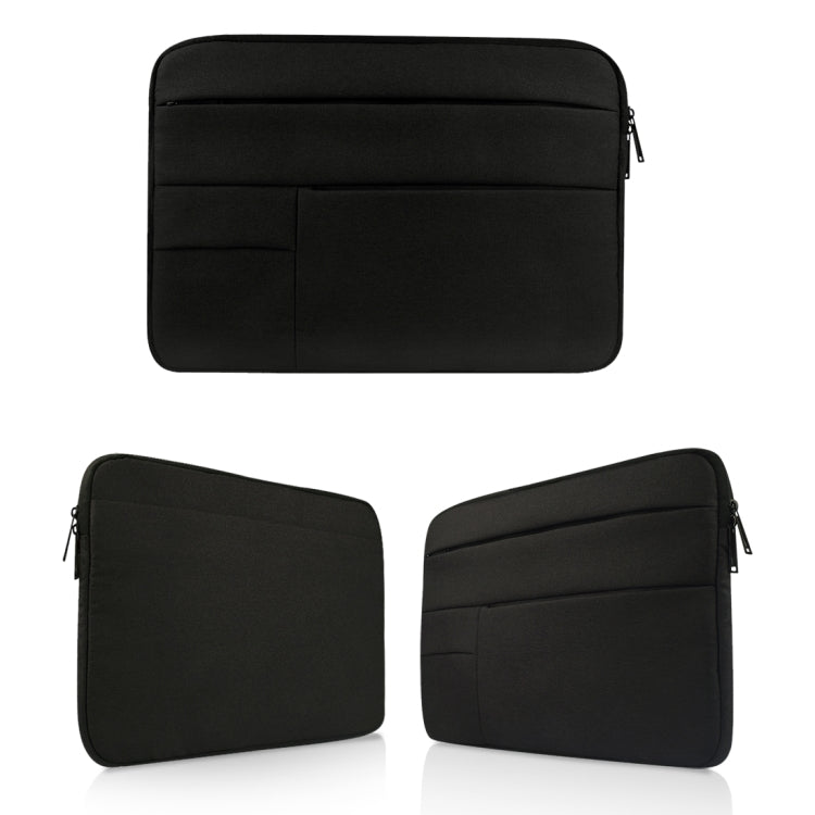 Universal Multiple Pockets Wearable Oxford Cloth Soft Portable Leisurely Laptop Tablet Bag, For 13.3 inch and Below Macbook, Samsung, Lenovo, Sony, DELL Alienware, CHUWI, ASUS, HP (Black) - 13.3 inch by PMC Jewellery | Online Shopping South Africa | PMC Jewellery | Buy Now Pay Later Mobicred