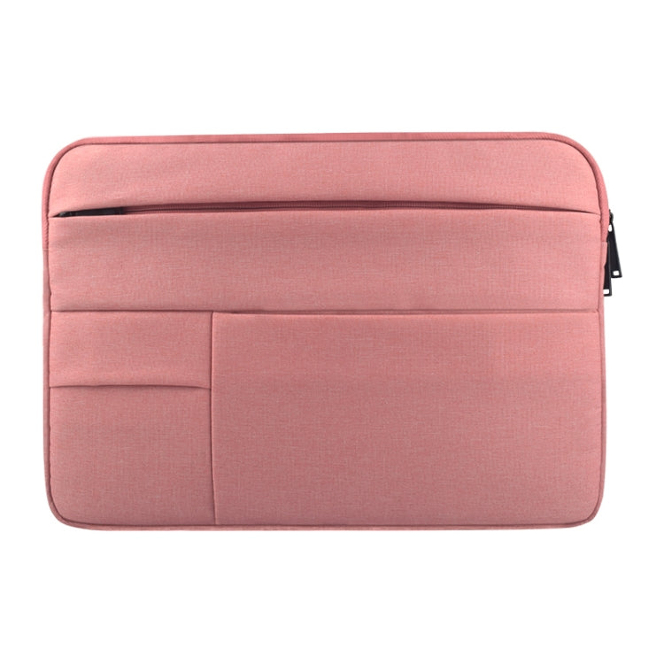 Universal Multiple Pockets Wearable Oxford Cloth Soft Portable Leisurely Laptop Tablet Bag, For 14 inch and Below Macbook, Samsung, Lenovo, Sony, DELL Alienware, CHUWI, ASUS, HP(Pink) - 15 inch by PMC Jewellery | Online Shopping South Africa | PMC Jewellery | Buy Now Pay Later Mobicred