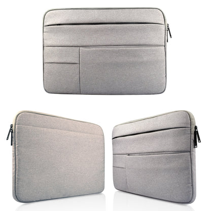 Universal Multiple Pockets Wearable Oxford Cloth Soft Portable Leisurely Laptop Tablet Bag, For 15.6 inch and Below Macbook, Samsung, Lenovo, Sony, DELL Alienware, CHUWI, ASUS, HP (Grey) - 15.6 - 17 inch by PMC Jewellery | Online Shopping South Africa | PMC Jewellery | Buy Now Pay Later Mobicred