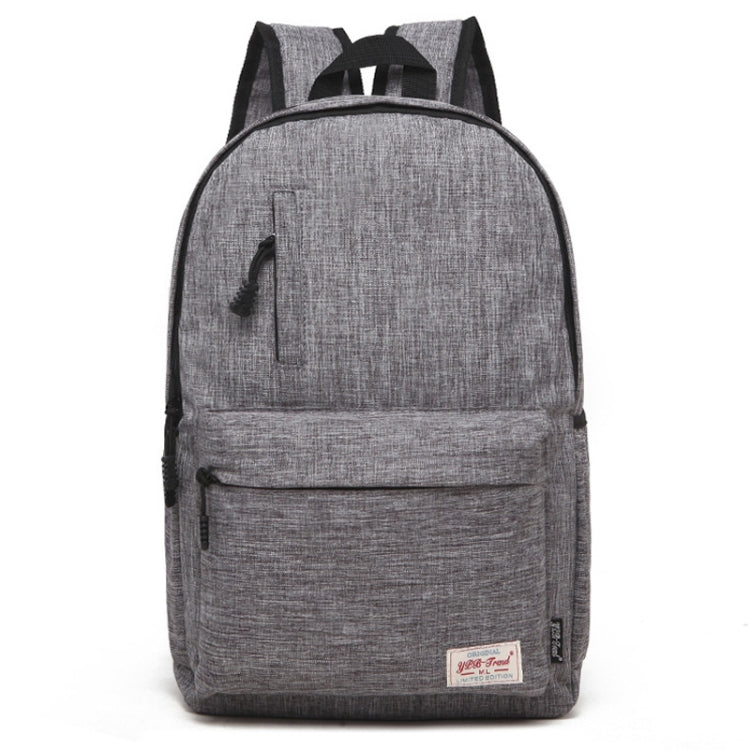 Universal Multi-Function Canvas Laptop Computer Shoulders Bag Leisurely Backpack Students Bag, Small Size: 37x26x12cm, For 13.3 inch and Below Macbook, Samsung, Lenovo, Sony, DELL Alienware, CHUWI, ASUS, HP(Grey) - Backpack by PMC Jewellery | Online Shopping South Africa | PMC Jewellery | Buy Now Pay Later Mobicred