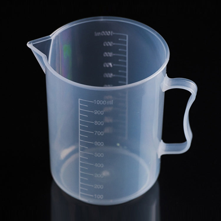 1000ml Thin Section PP Plastic Flask Digital Measuring Cup Cylinder Scale Measure Glass Lab Laboratory Tools (Transparent) - Gadgets by PMC TechLife | Online Shopping South Africa | PMC TechLife