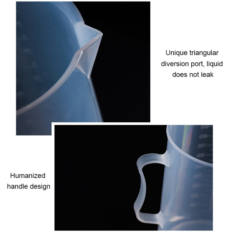 500ml PP Plastic Flask Digital Measuring Cup Cylinder Scale Measure Glass Lab Laboratory Tools(Transparent) - free shipping - PMC TechLife - Order now!