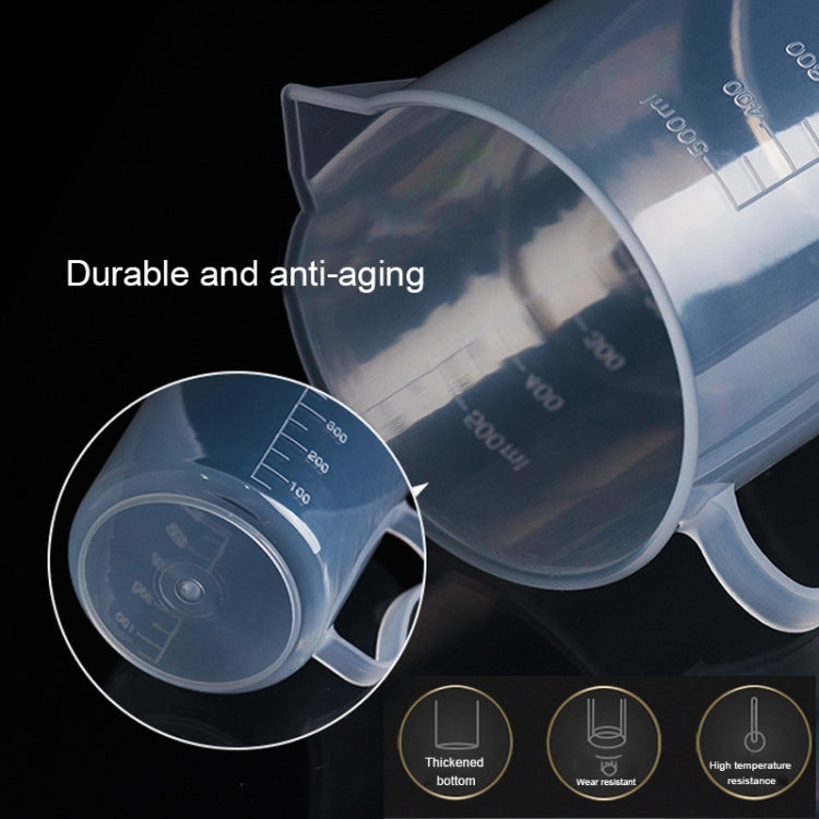 500ml PP Plastic Flask Digital Measuring Cup Cylinder Scale Measure Glass Lab Laboratory Tools(Transparent) - free shipping - PMC TechLife - Order now!
