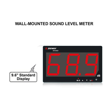 SNDWAY SW525B Wall-mounted DB Sound Level Meter Noise Tester with USB Data Storage Transfer & USB Communication - Light & Sound Meter by SNDWAY | Online Shopping South Africa | PMC Jewellery | Buy Now Pay Later Mobicred