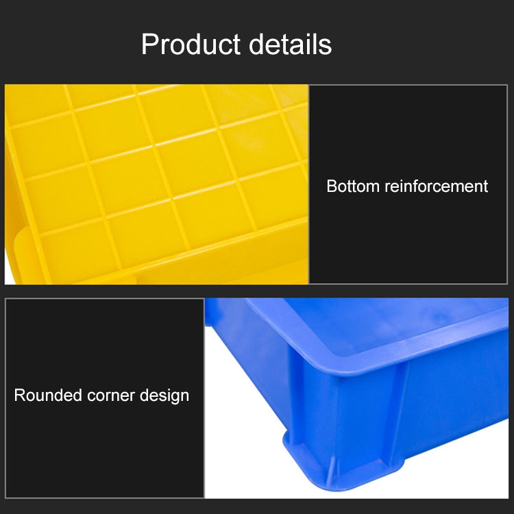 Thick Multi-function Material Box Brand New Flat Plastic Parts Box Tool Box, Size: 38.3cm x 24.2cm x 9.8cm(Yellow) - Storage Bags & Boxes by PMC TechLife | Online Shopping South Africa | PMC TechLife | Buy Now Pay Later Mobicred