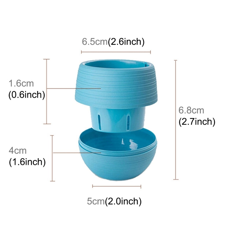 Colourful Mini Round Plastic Plant Flower Pot Garden Home Office Decoration Nursery Pots Succulent Plant Flowerpot with Water Tank, Random Color Delivery - Flower Pots & Planters by PMC Jewellery | Online Shopping South Africa | PMC Jewellery