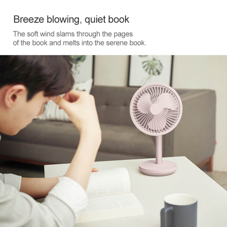 Original Xiaomi Youpin SOLOVE USB Charging Desktop Electric Fan Dormitory Office Mini Fan, with 3 Speed Control(Pink) - Electric Fans by Xiaomi | Online Shopping South Africa | PMC Jewellery | Buy Now Pay Later Mobicred