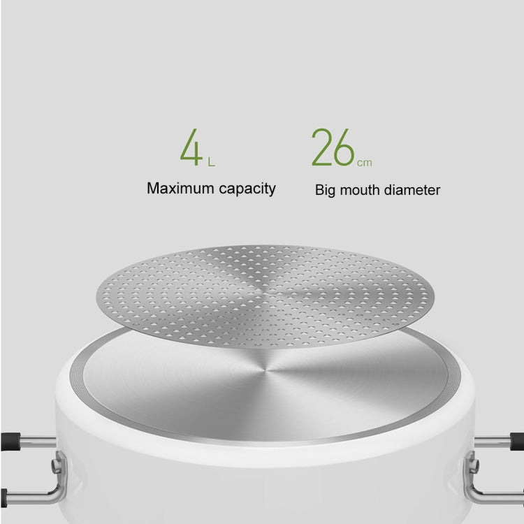 Original Xiaomi Mijia ZWZ 4L Food Grade Non-stick Stockpot, Compatible with Mijia Induction Cooker (HC9071)(White) - Soup & Stock Pots by Xiaomi | Online Shopping South Africa | PMC Jewellery | Buy Now Pay Later Mobicred