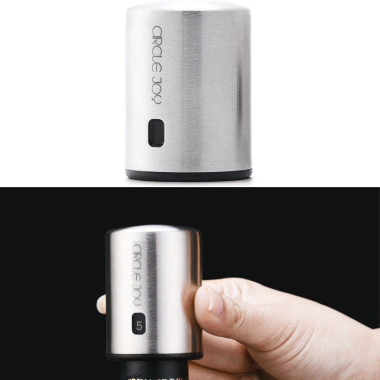 Original Xiaomi Youpin Circle Joy Stainless Steel Vacuum Memory Wine Stopper - Bottle Stopper by Xiaomi | Online Shopping South Africa | PMC TechLife | Buy Now Pay Later Mobicred