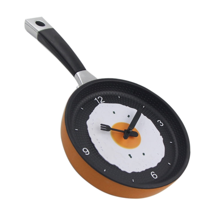 Fried Egg Pan Shape Creative Living Room Decorative Wall Clock (Orange) - Wall Clock by PMc TechLife | Online Shopping South Africa | PMc TechLife | Buy Now Pay Later Mobicred