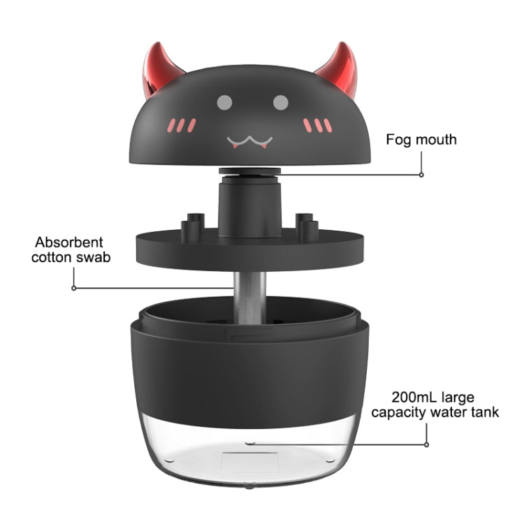 WT-H21 Angel Atomizing Humidifier with Colorful Night Lights, Water Tank Capacity: 200mL(White) - free shipping - PMC TechLife - Order now!