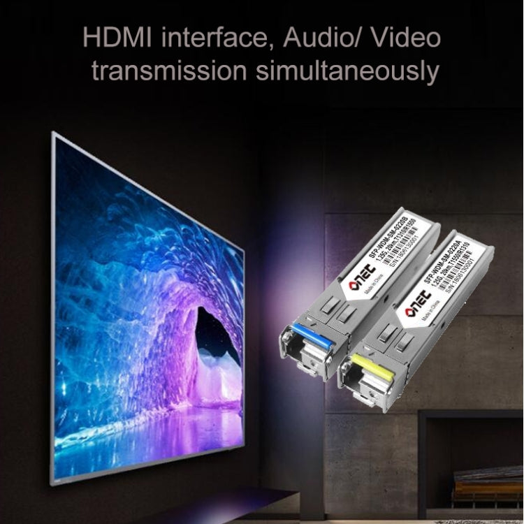 OPT882 HDMI Extender (Receiver & Sender) Fiber Optic Extender , Transmission Distance: 20KM (US Plug) - Amplifier by PMC TechLife | Online Shopping South Africa | PMC TechLife | Buy Now Pay Later Mobicred