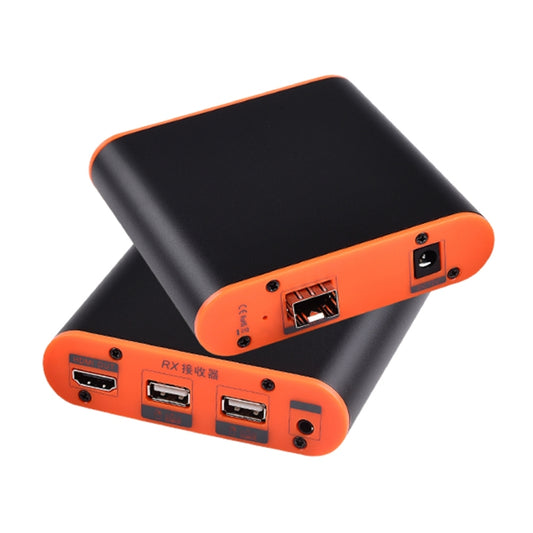 OPT882-KVM HDMI Extender (Receiver & Sender) Fiber Optic Extender with USB Port and KVM Function, Transmission Distance: 20KM (US Plug) - Amplifier by PMC Jewellery | Online Shopping South Africa | PMC Jewellery | Buy Now Pay Later Mobicred