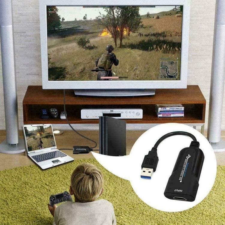 K004 HDMI to USB 3.0 UVC HD Video Capture (Black) - free shipping - PMC Jewellery - Order now!