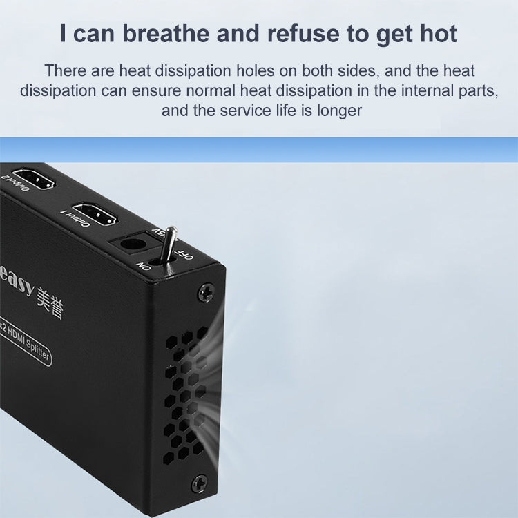 Measy SPH102 1 to 2 HDMI 1080P Simultaneous Display Splitter, US Plug - free shipping - PMC Jewellery - Order now!