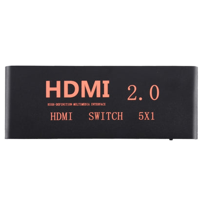 5X1 4K/60Hz HDMI 2.0 Switch with Remote Control, EU Plug - Switch by PMC Jewellery | Online Shopping South Africa | PMC Jewellery | Buy Now Pay Later Mobicred