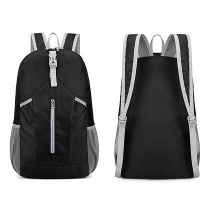 HAWEEL Hiking Portable Foldable Backpack Large Capacity Shoulders Bag (Black) - Kettle Bags by HAWEEL | Online Shopping South Africa | PMC Jewellery